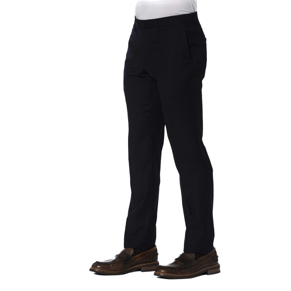 Pantalon homme en laine bleue Trussardi