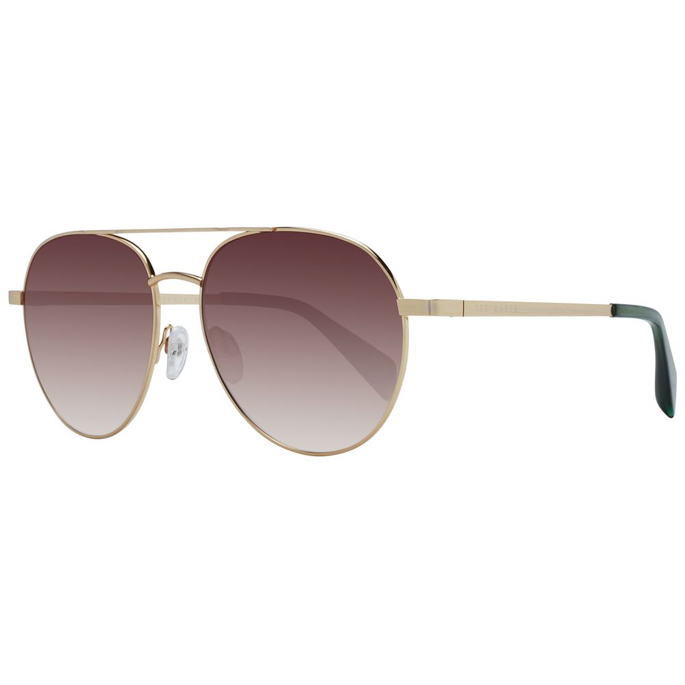 Lunettes de soleil dorées Ted Baker pour homme