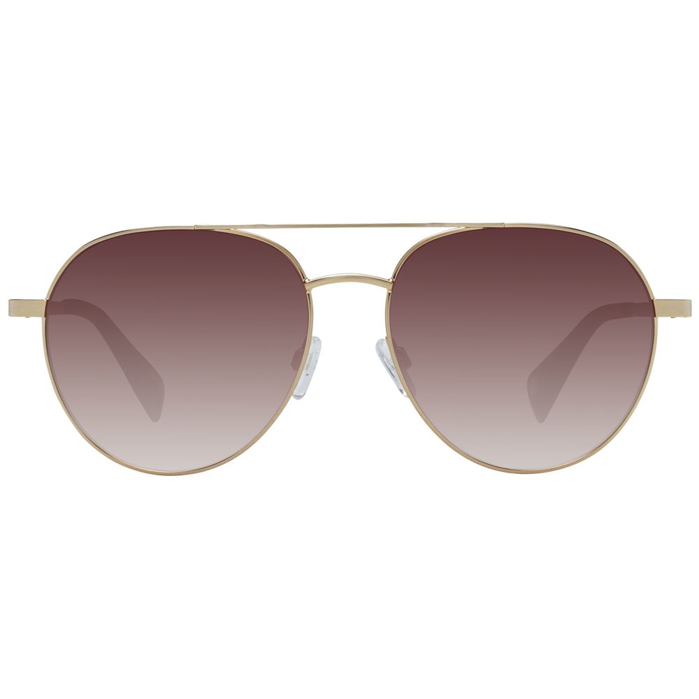 Lunettes de soleil dorées Ted Baker pour homme