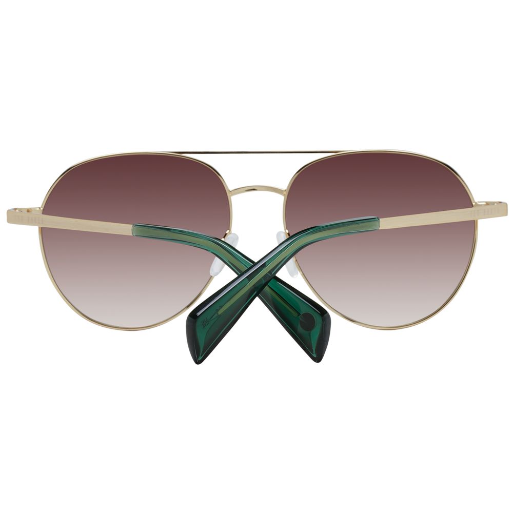 Lunettes de soleil dorées Ted Baker pour homme