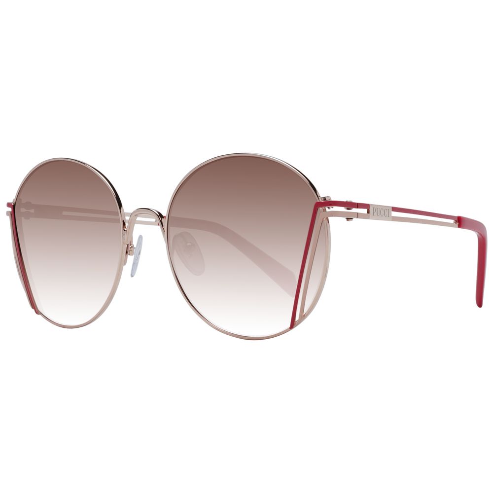 Lunettes de soleil Emilio Pucci pour femme en or rose