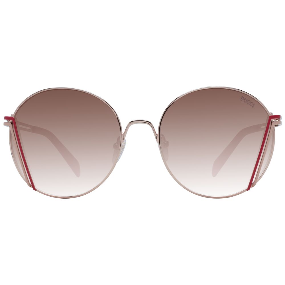 Lunettes de soleil Emilio Pucci pour femme en or rose