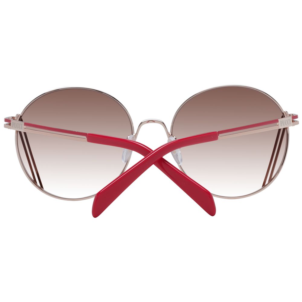 Lunettes de soleil Emilio Pucci pour femme en or rose