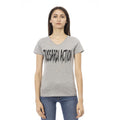 T-shirt Trussardi Action en coton gris pour femme