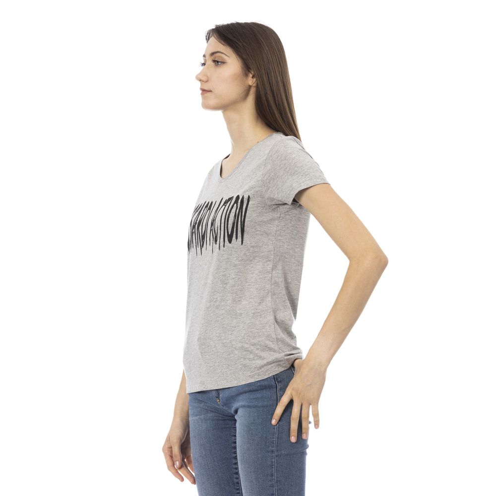 T-shirt Trussardi Action en coton gris pour femme