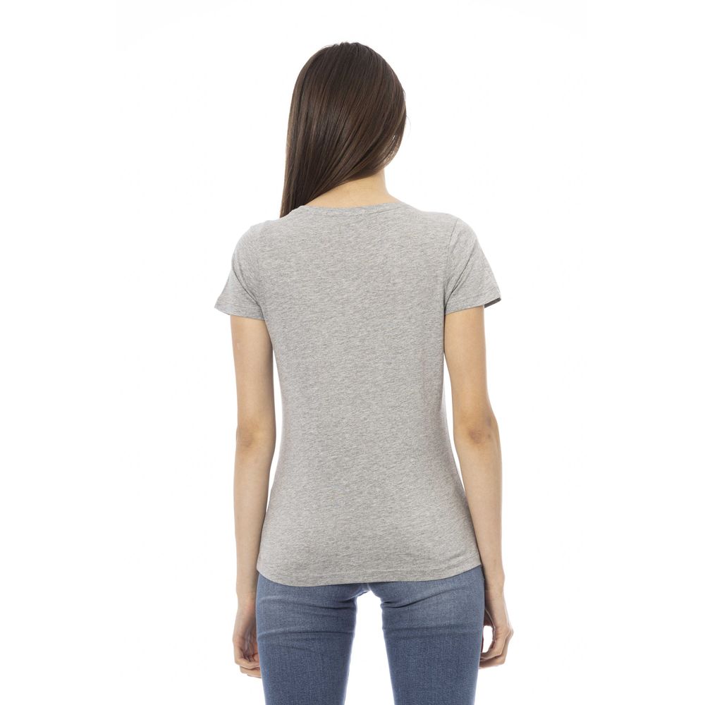 T-shirt Trussardi Action en coton gris pour femme