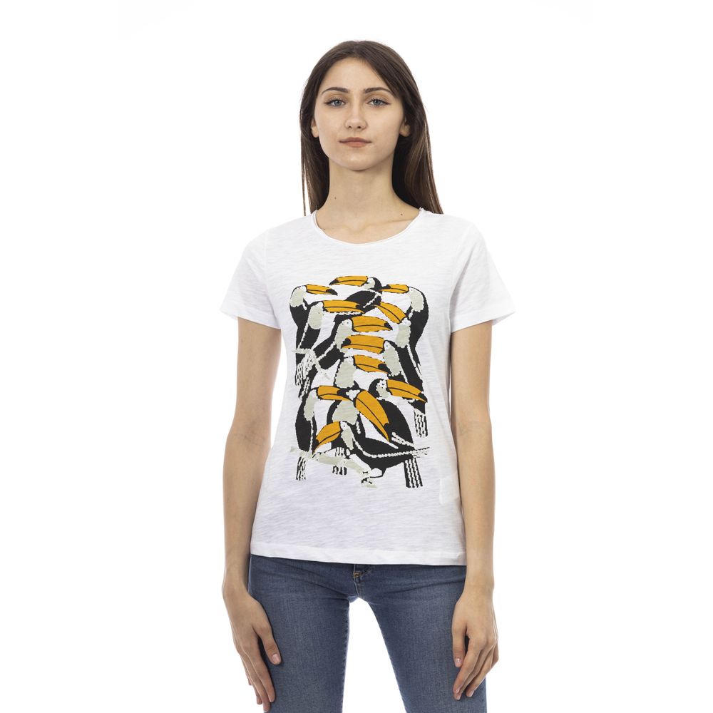 T-shirt Trussardi Action en coton blanc pour femme