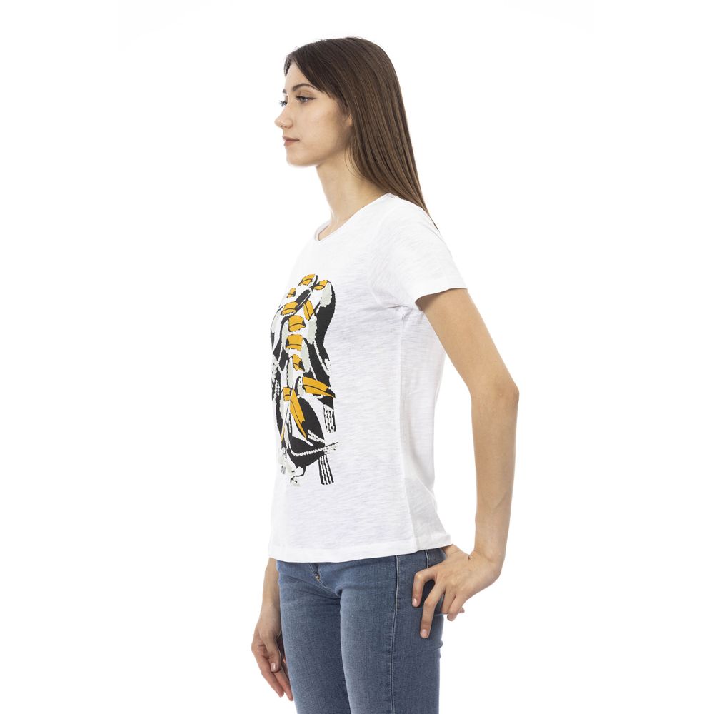 T-shirt Trussardi Action en coton blanc pour femme