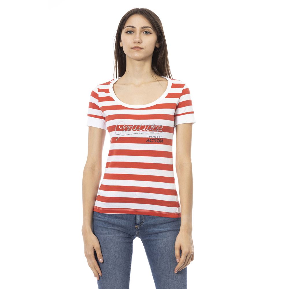 T-shirt femme Trussardi Action en coton multicolore