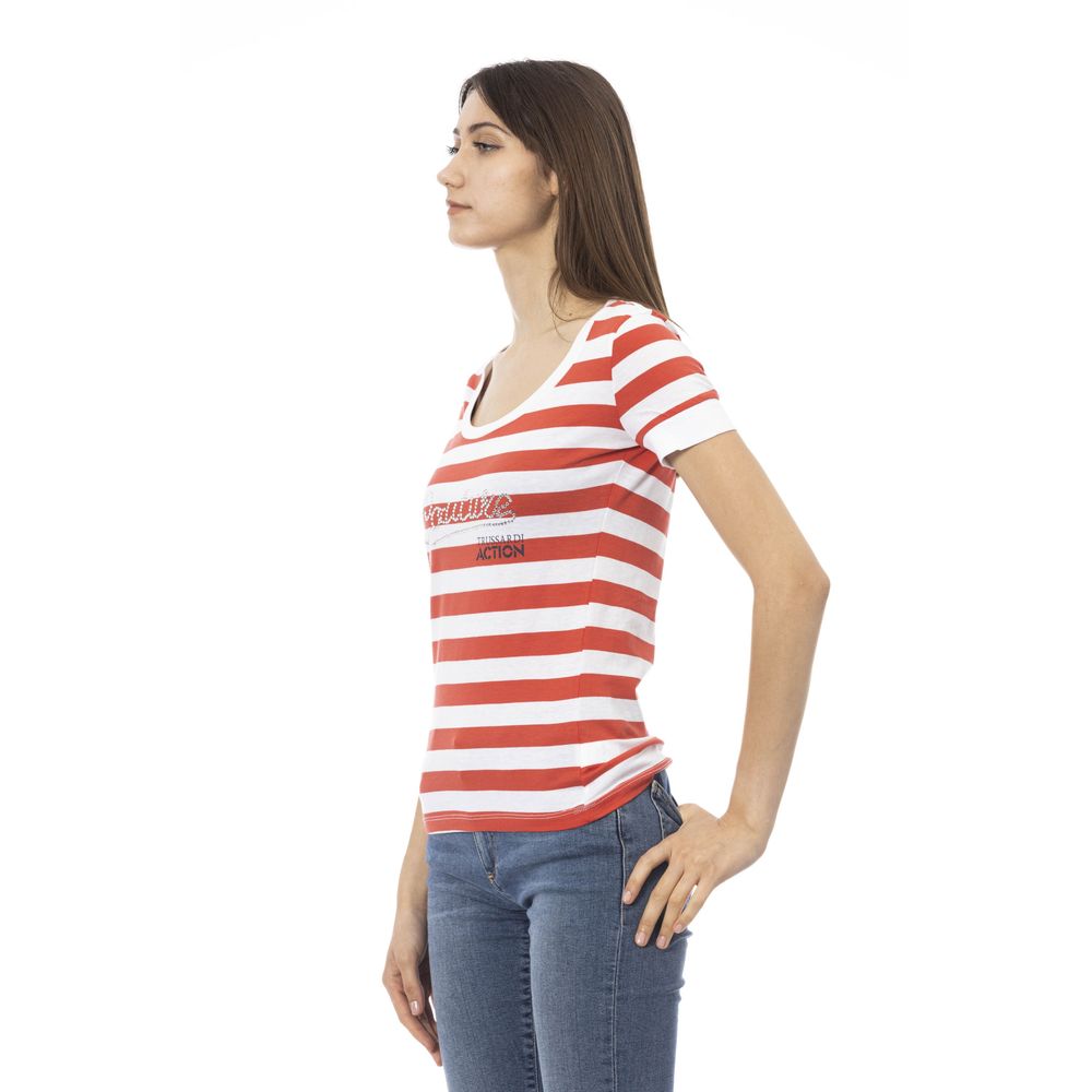 T-shirt femme Trussardi Action en coton multicolore