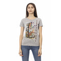 T-shirt Trussardi Action en coton gris pour femme