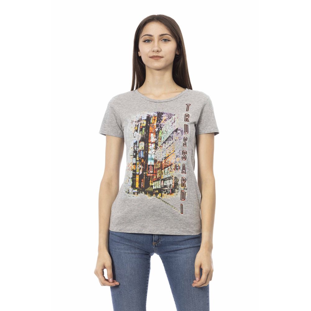 T-shirt Trussardi Action en coton gris pour femme