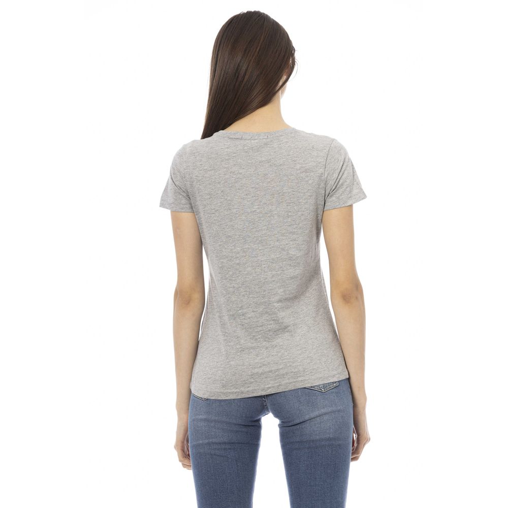 T-shirt Trussardi Action en coton gris pour femme