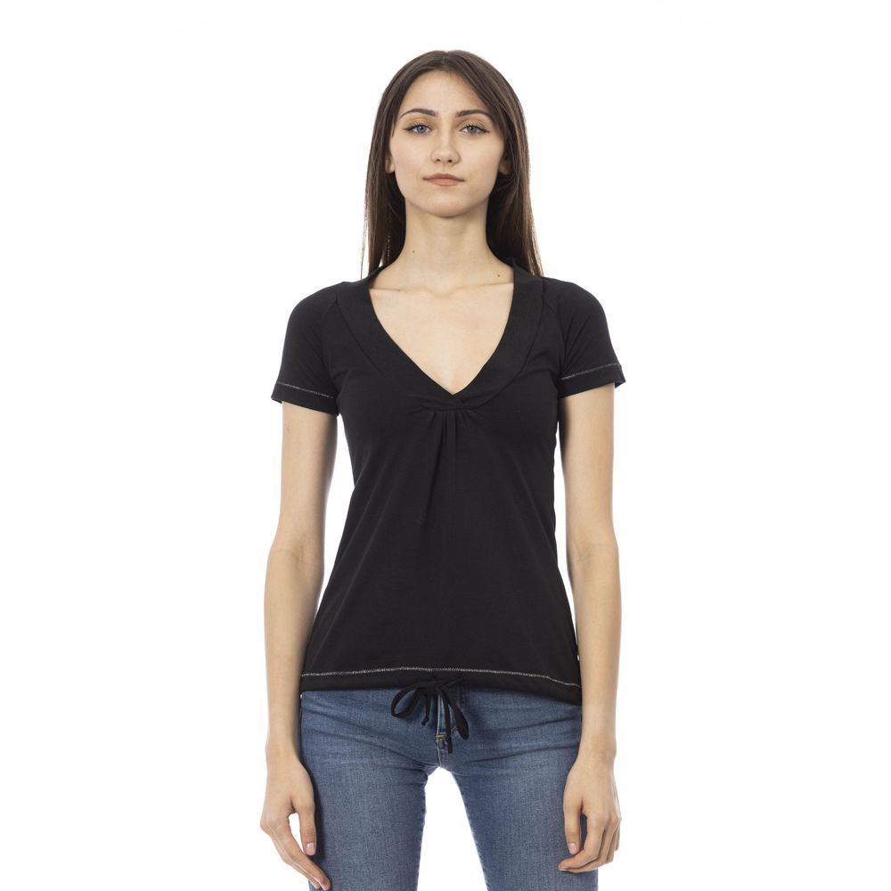 T-shirt Trussardi Action en coton noir pour femme