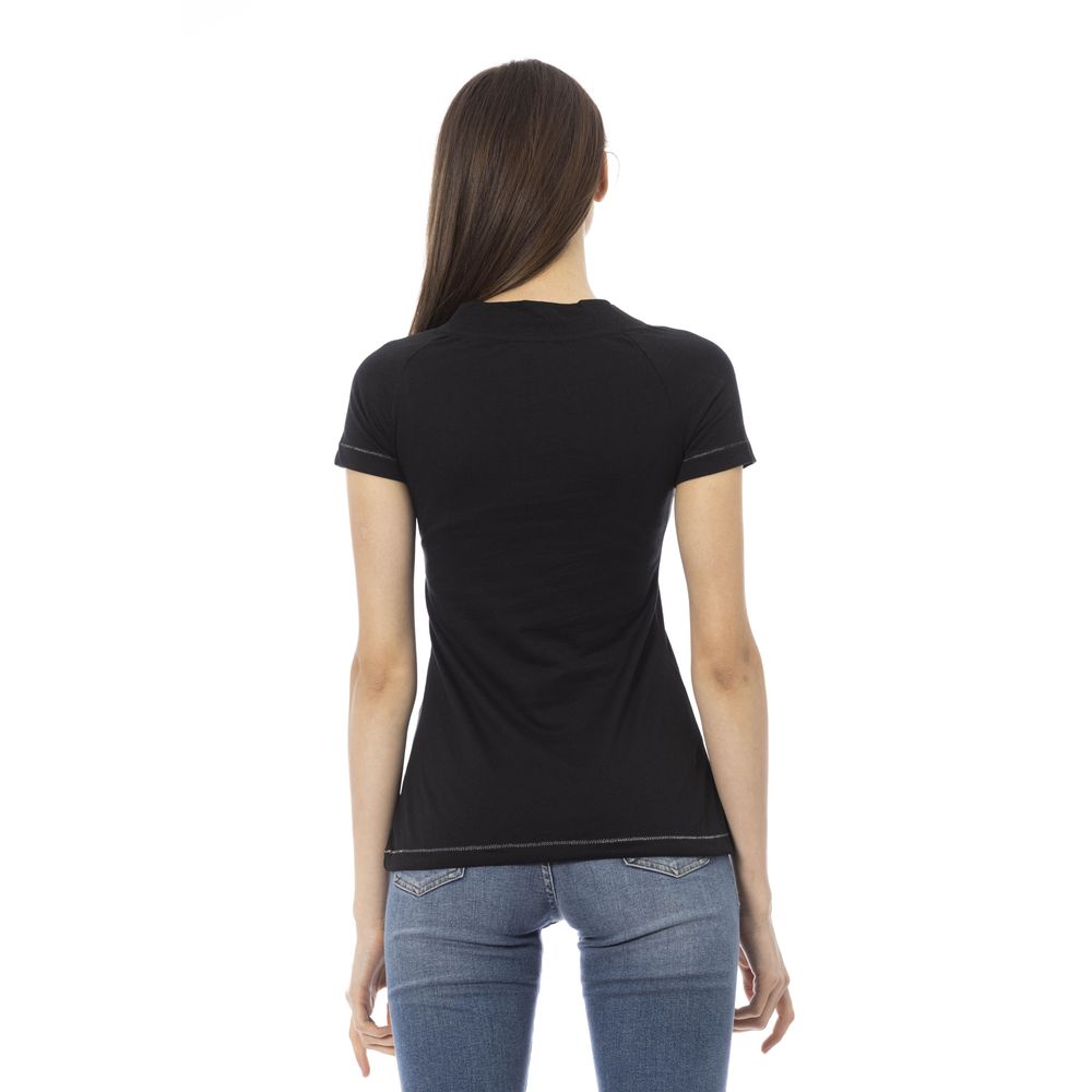 T-shirt Trussardi Action en coton noir pour femme