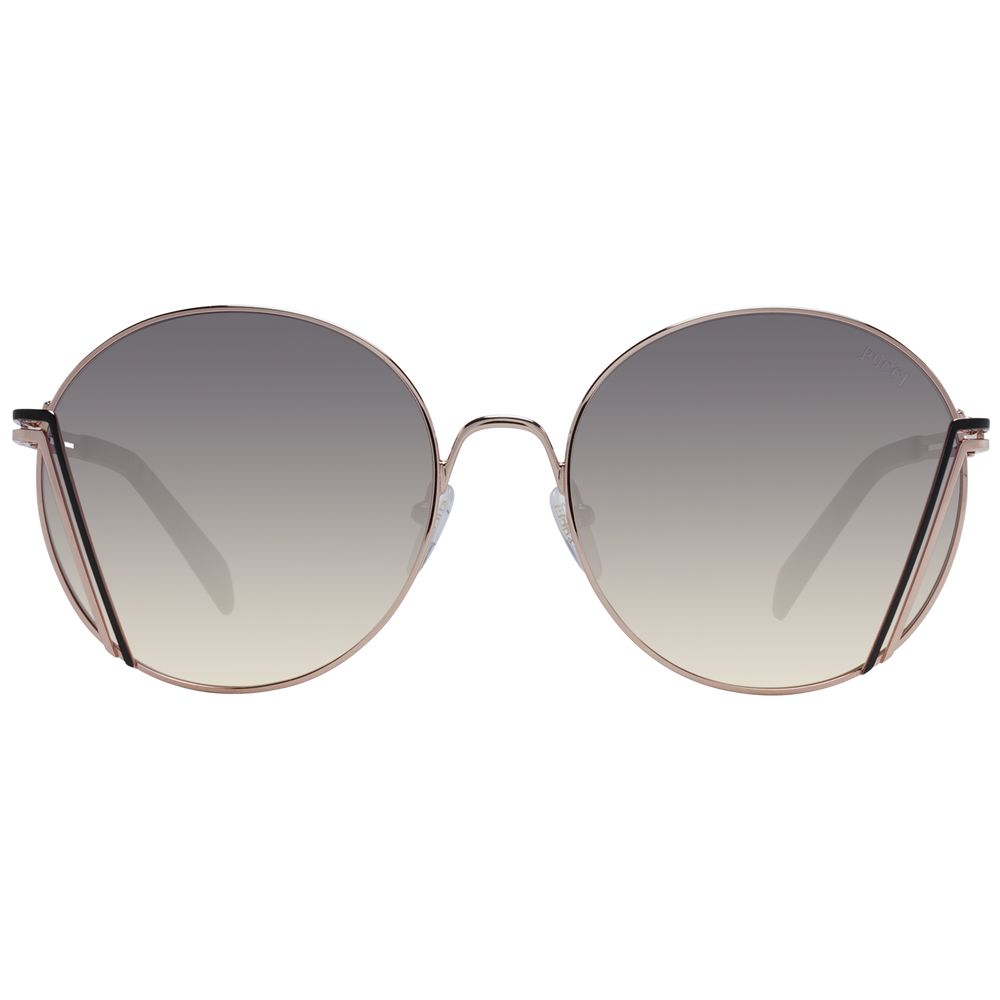 Lunettes de soleil Emilio Pucci pour femme en or rose