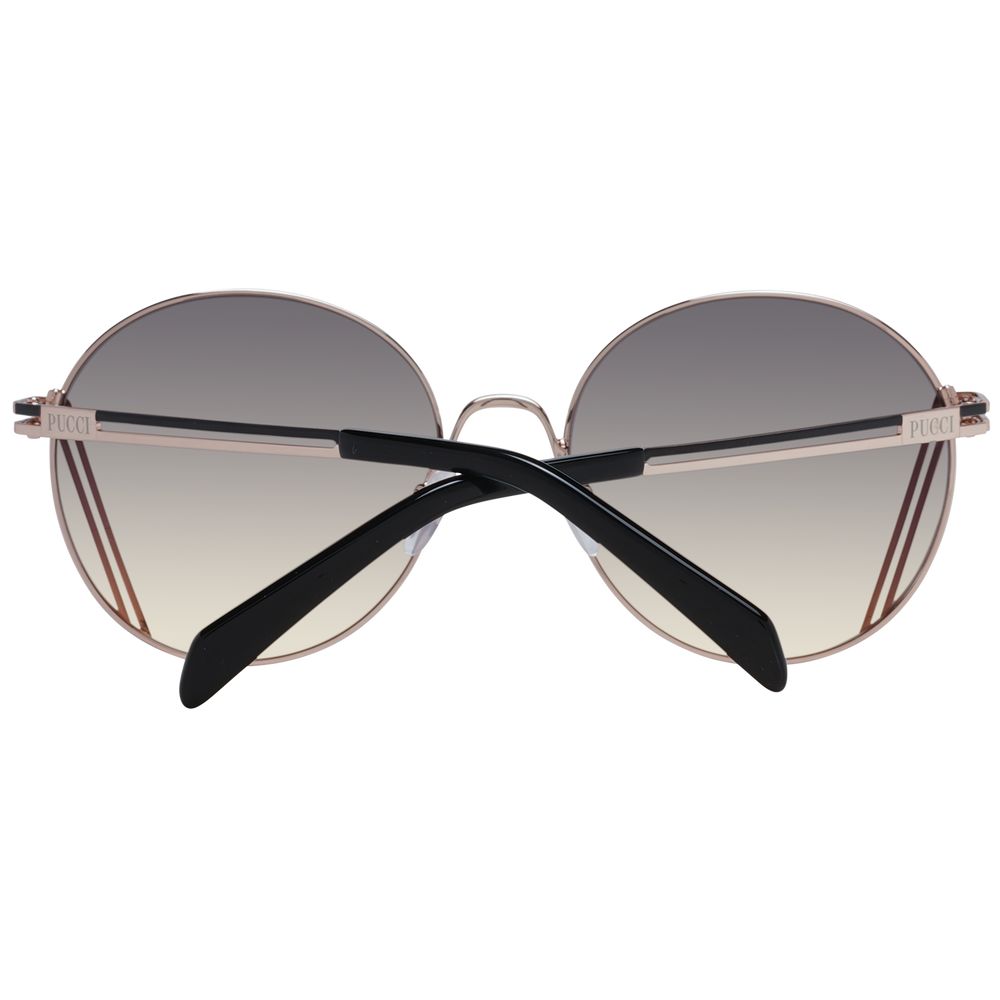 Lunettes de soleil Emilio Pucci pour femme en or rose