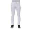 Trussardi Jeans Jean Homme Blanc Coton