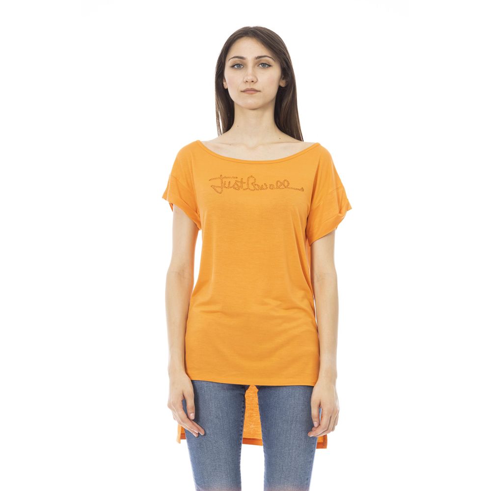 Haut femme en coton orange Just Cavalli