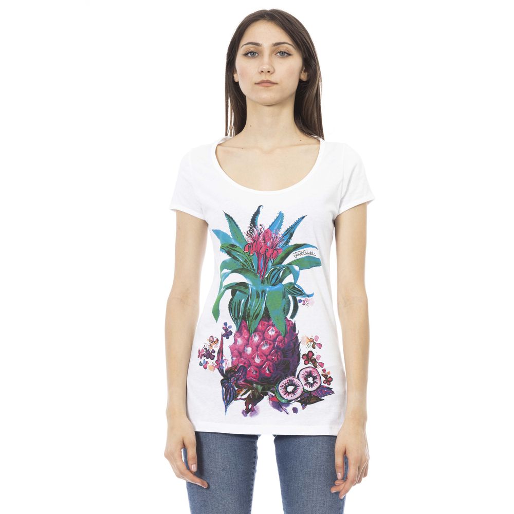 Haut en coton blanc Just Cavalli pour femme