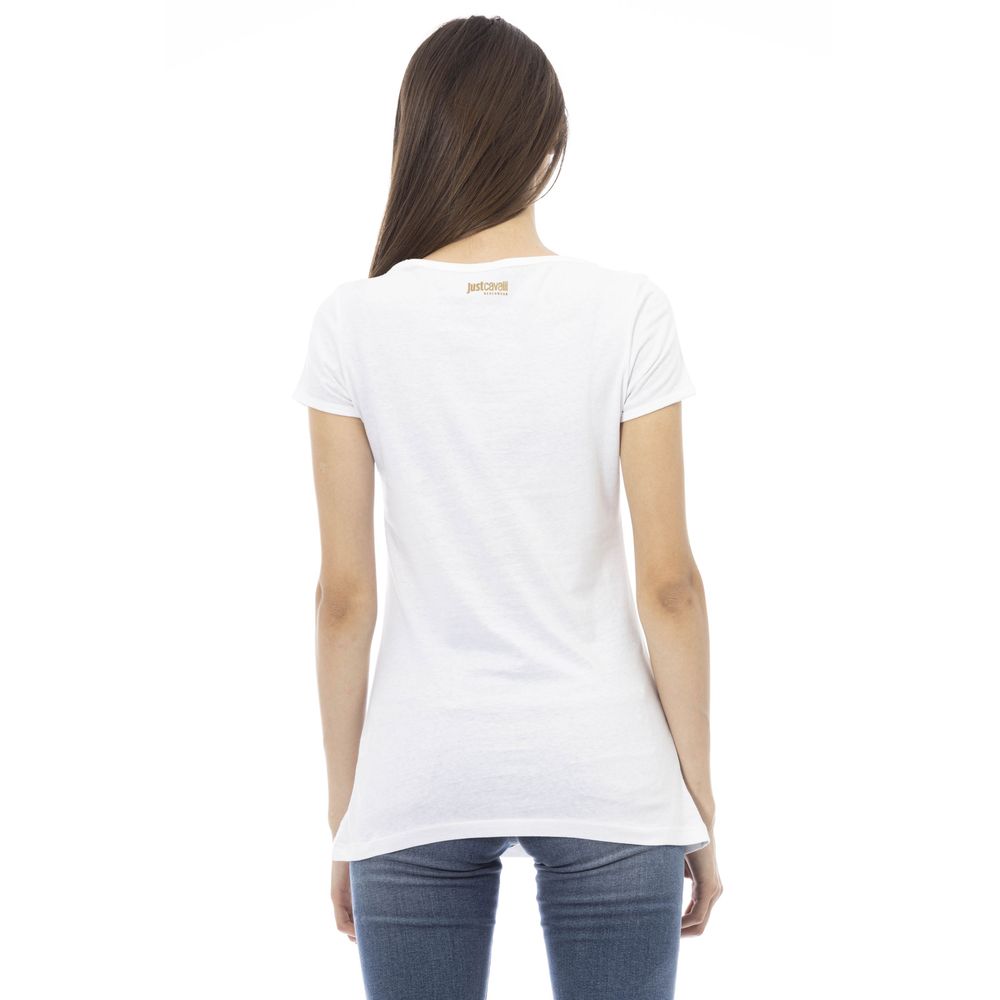 Haut en coton blanc Just Cavalli pour femme