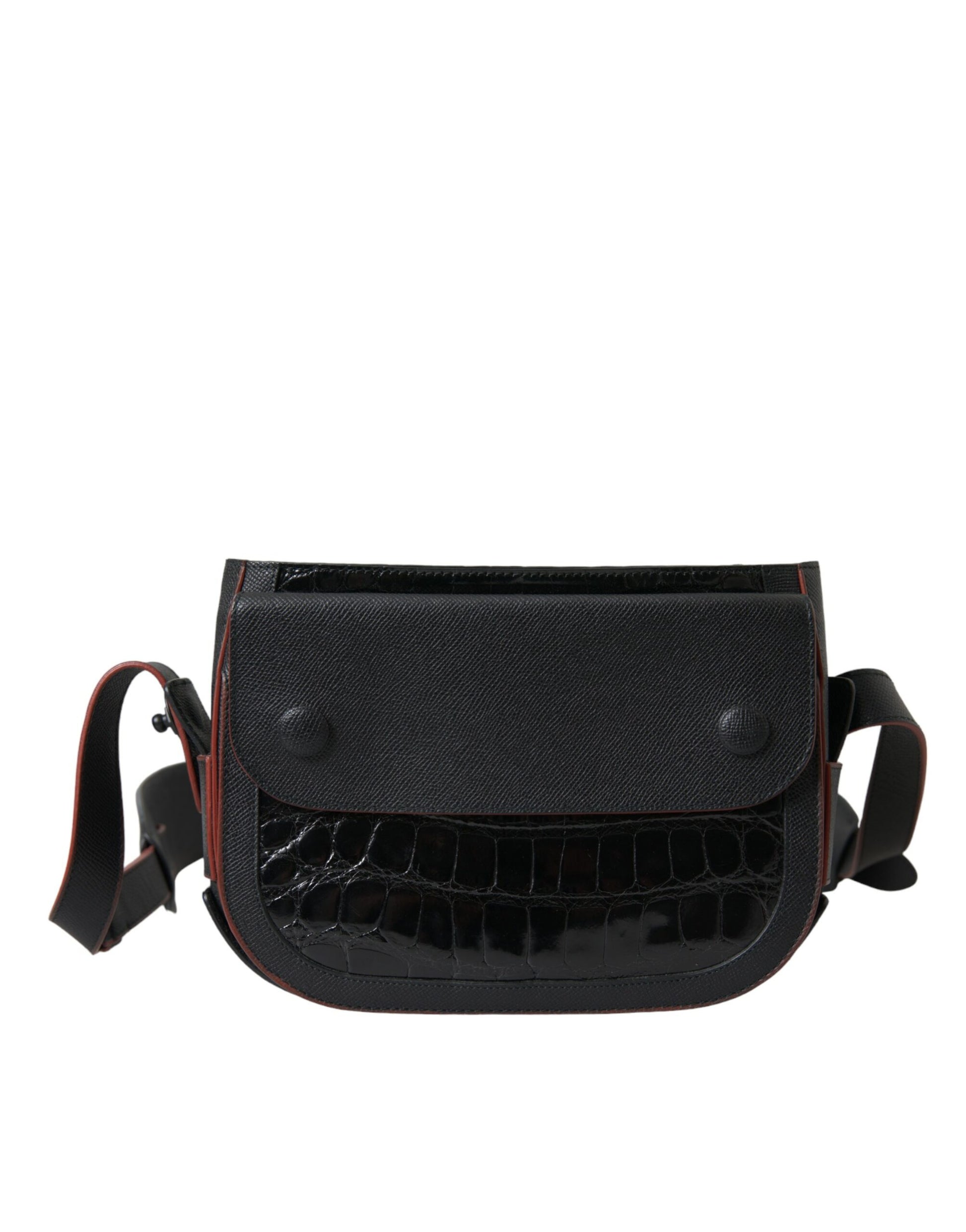 Sac bandoulière en cuir exotique noir Balenciaga