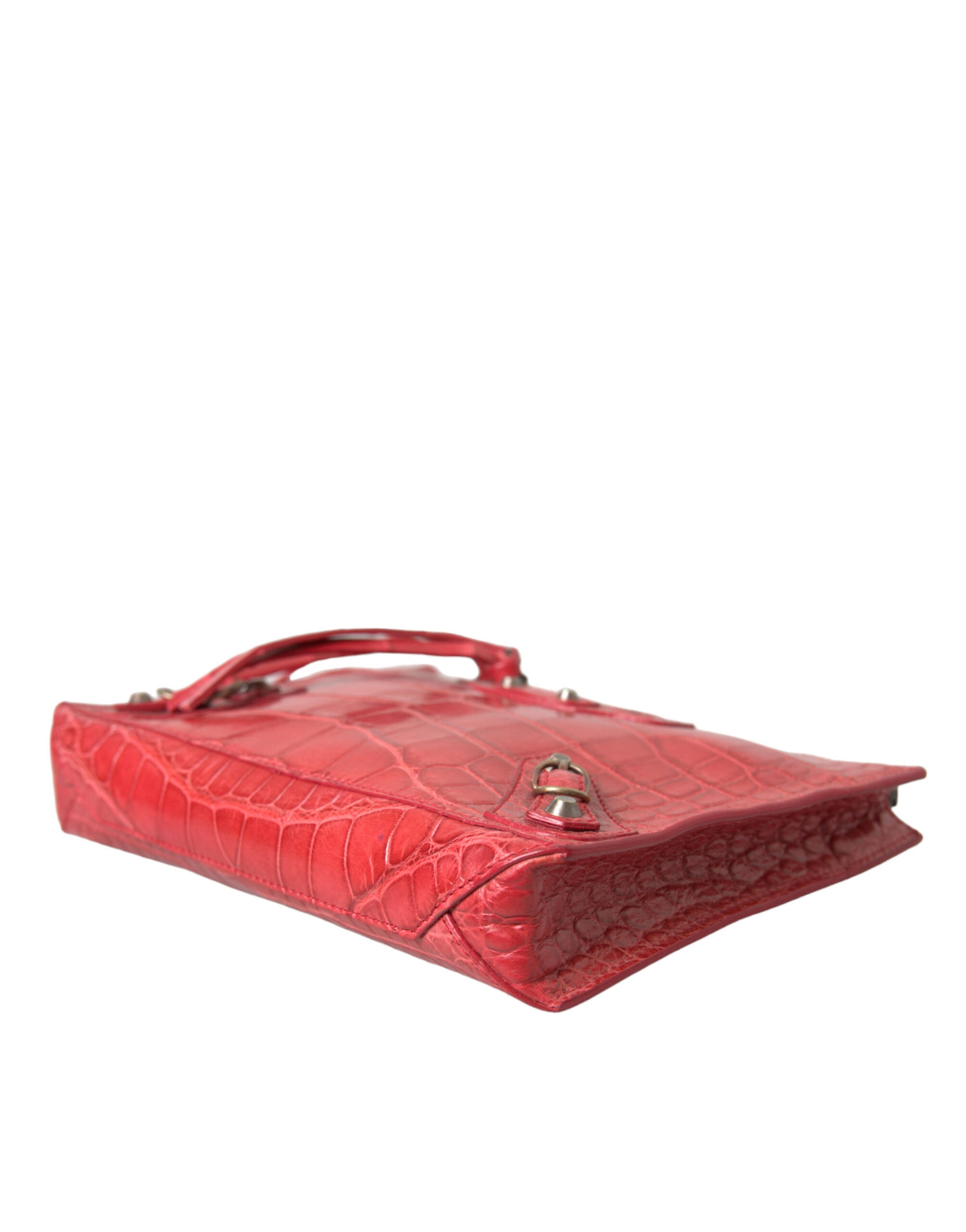 Sac à main classique en cuir exotique rouge Balenciaga