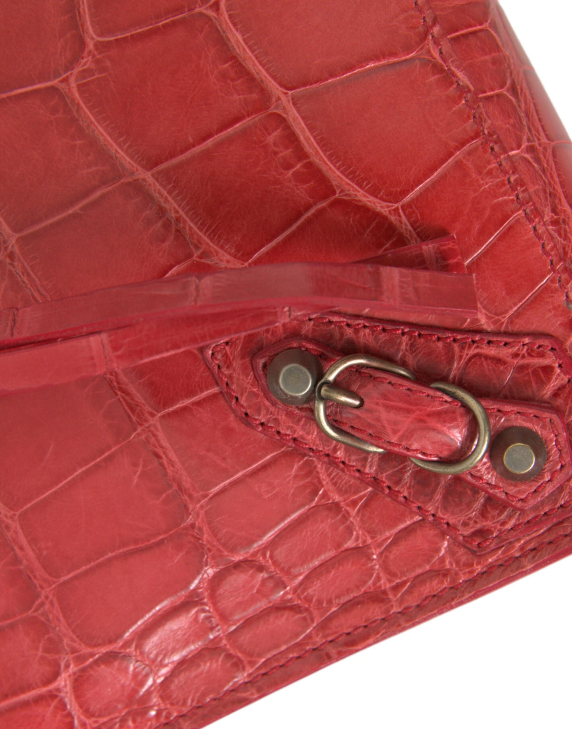 Sac à main classique en cuir exotique rouge Balenciaga