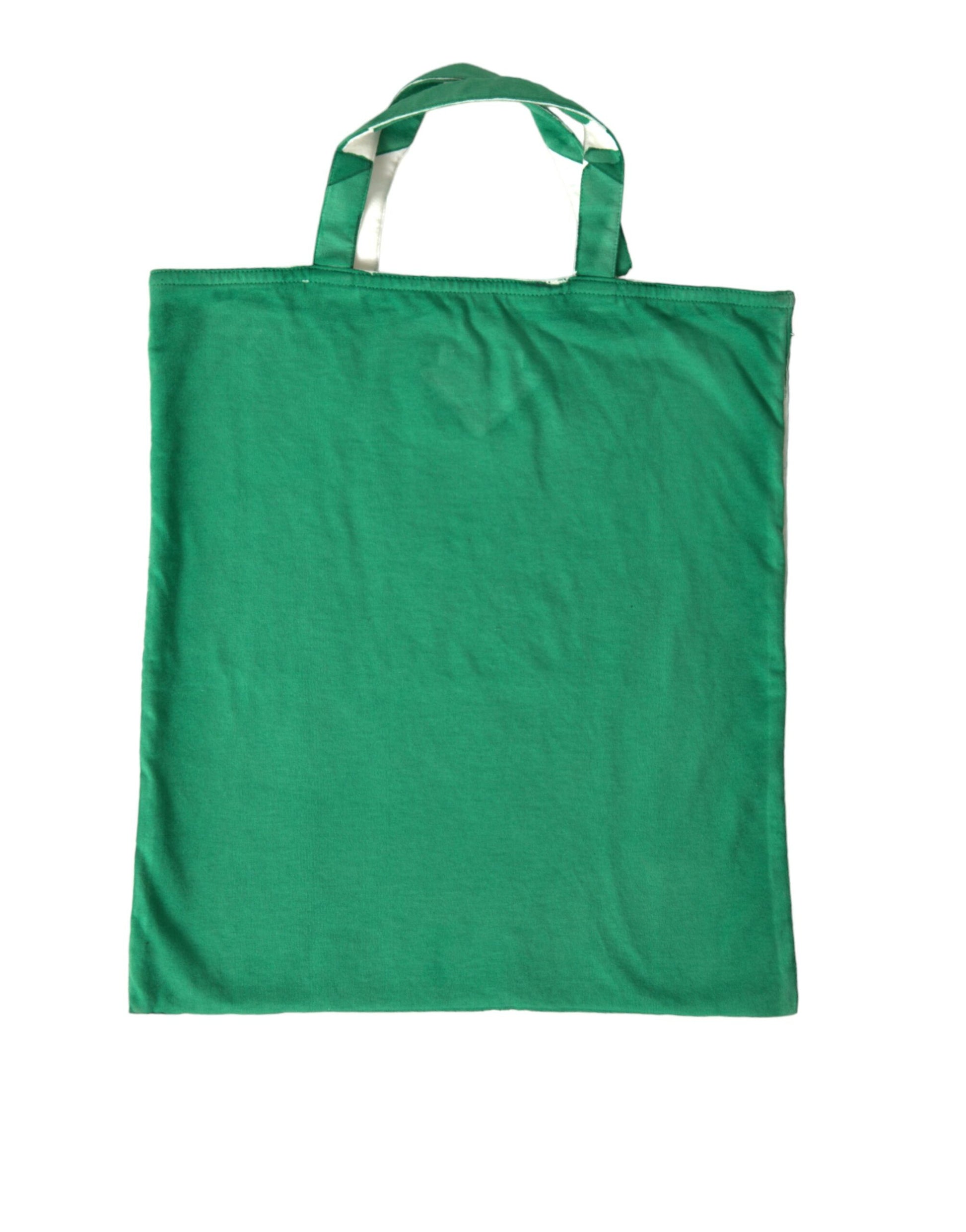 Sac fourre-tout Prada en jersey vert avec logo
