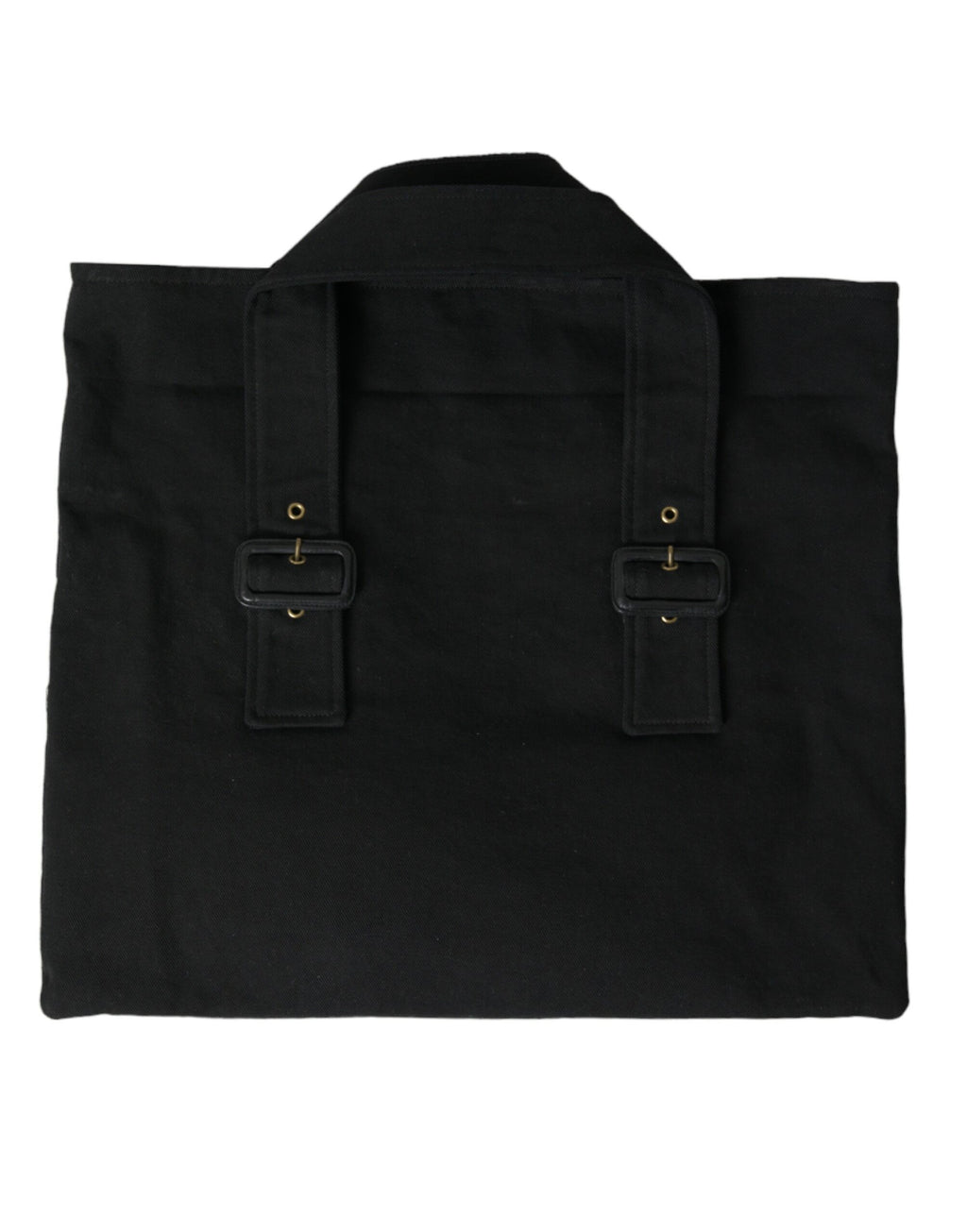 Sac cabas en toile noire avec logo Miu Miu