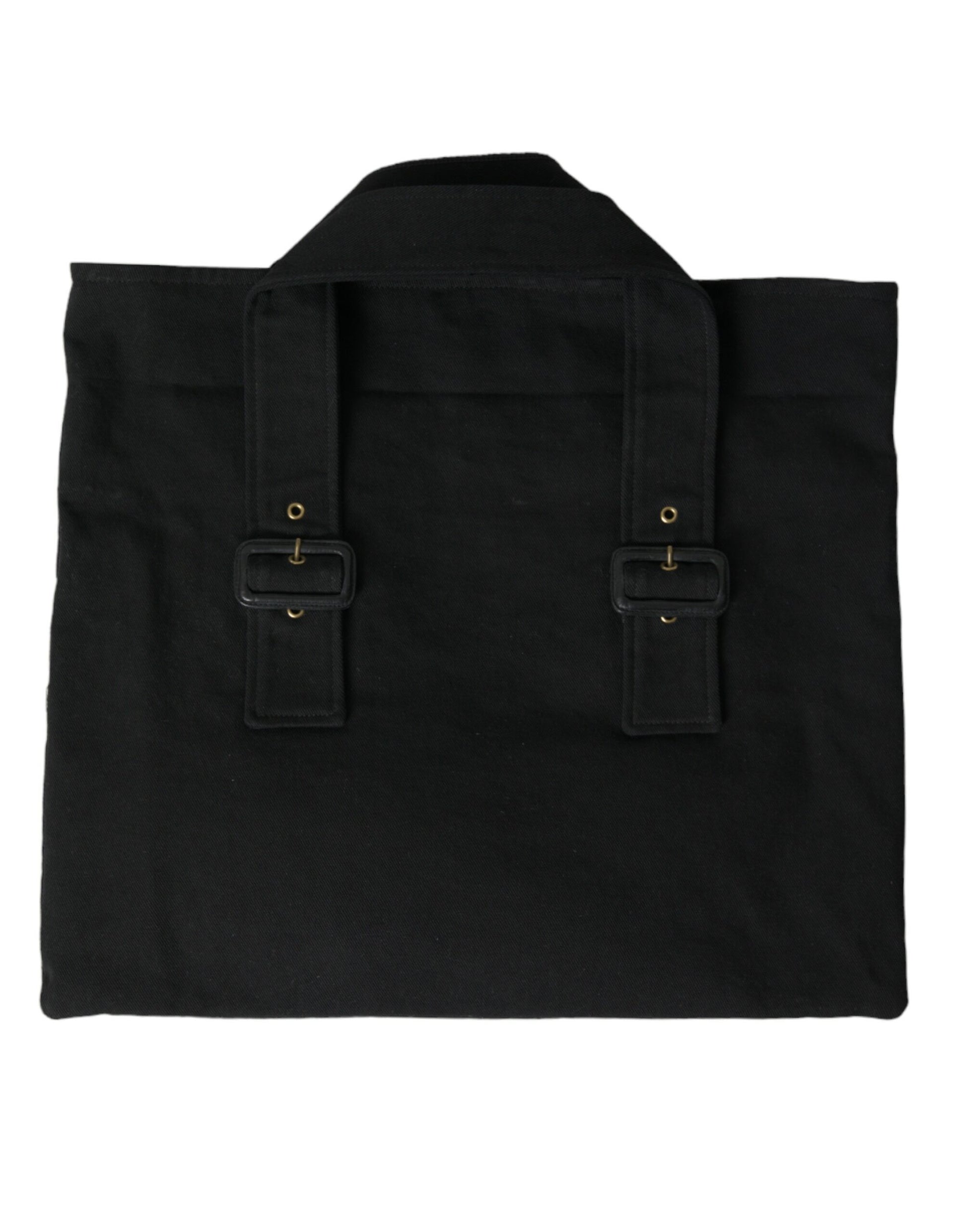 Sac cabas en toile noire avec logo Miu Miu