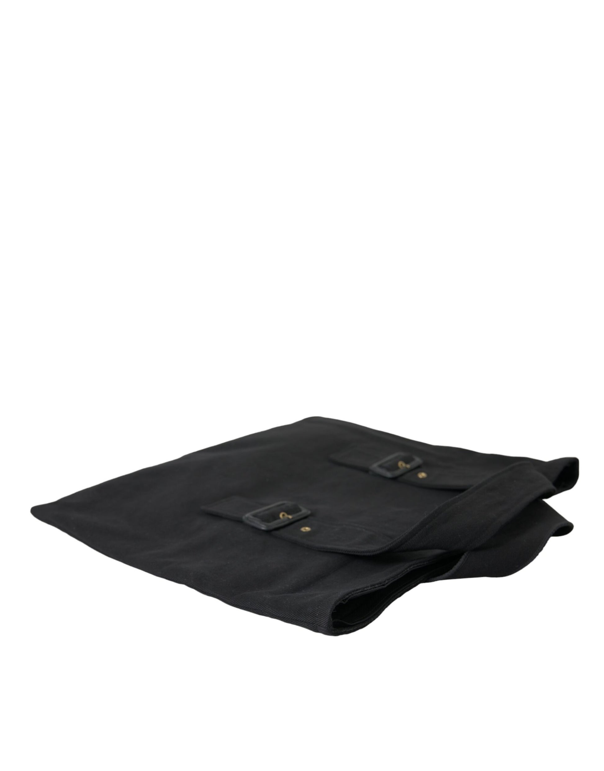Sac cabas en toile noire avec logo Miu Miu