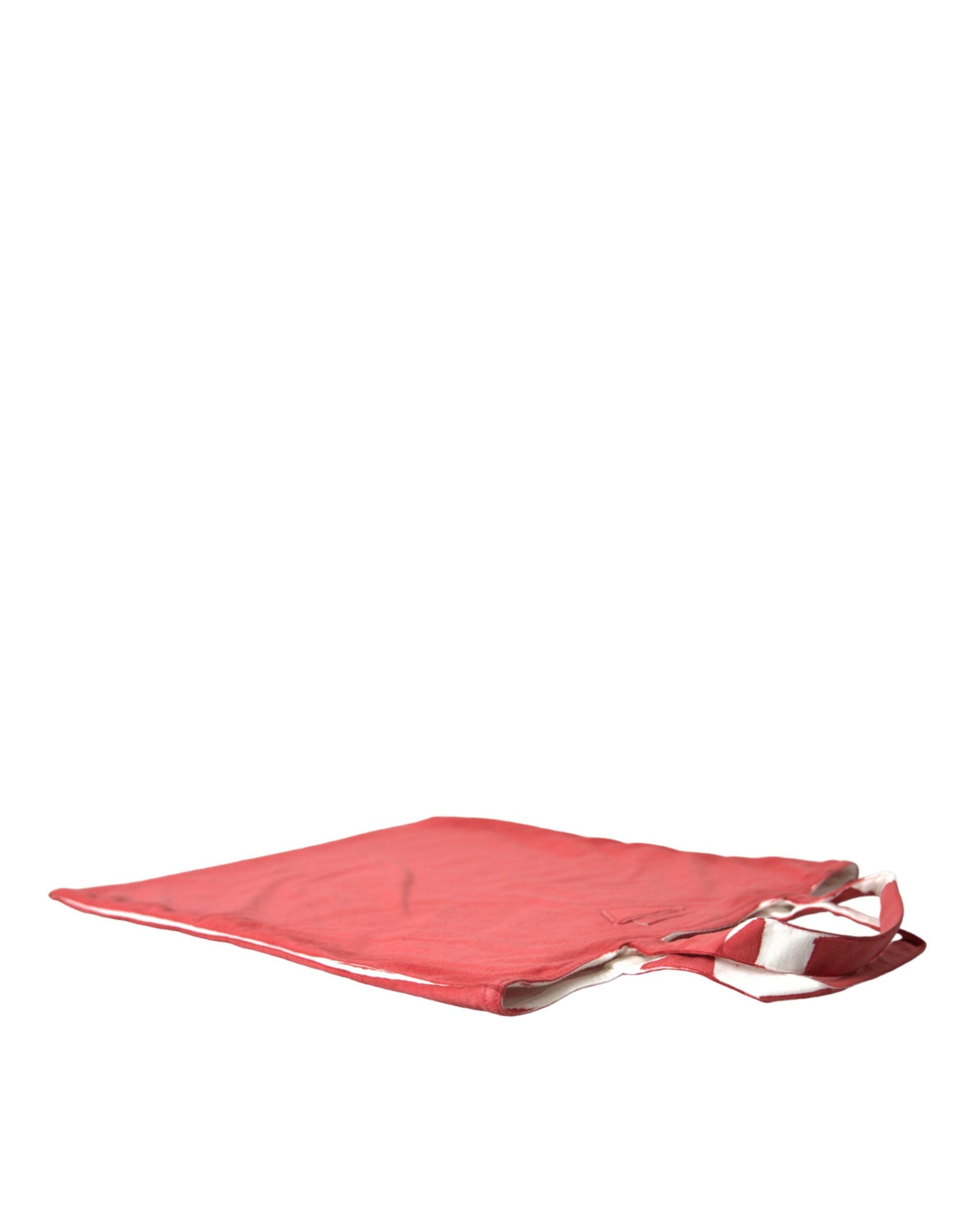 Sac cabas Prada en jersey rouge avec logo