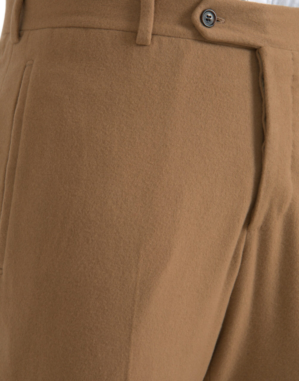 Pantalon habillé coupe droite en cachemire beige Prada pour homme