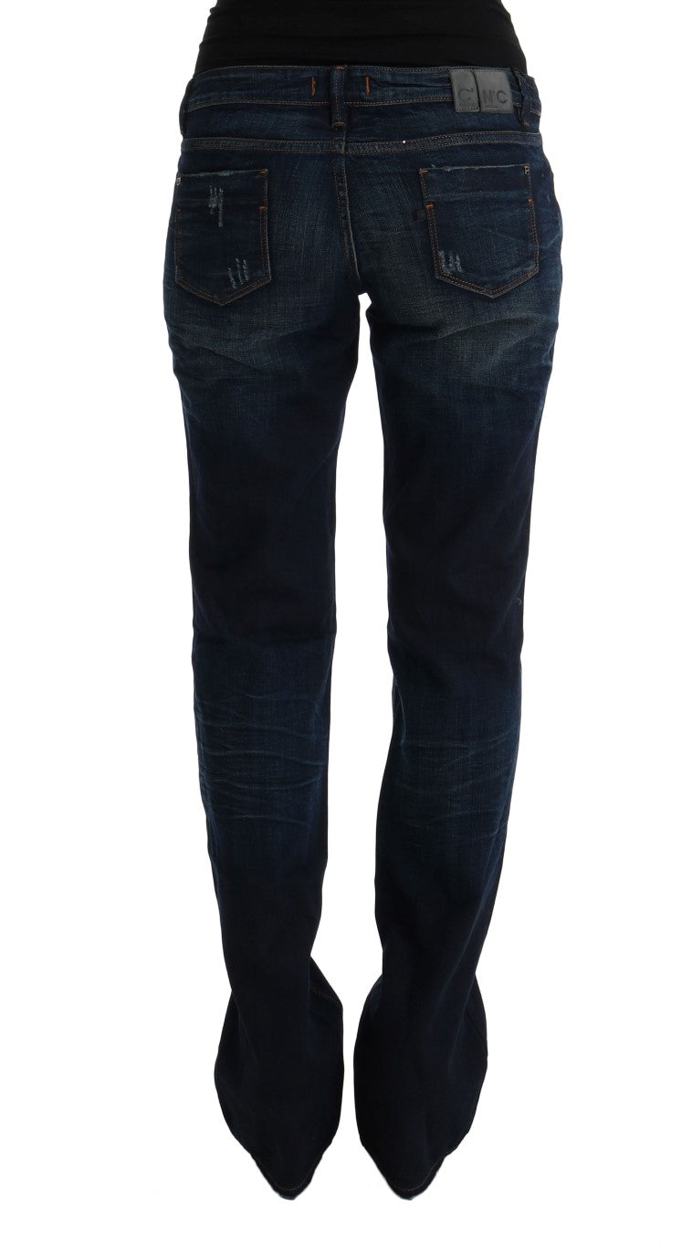 Jean en denim bleu coupe classique en coton Costume National
