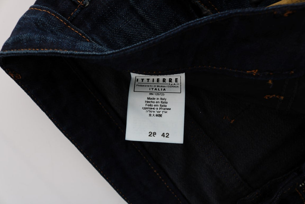 Jean en denim bleu coupe classique en coton Costume National