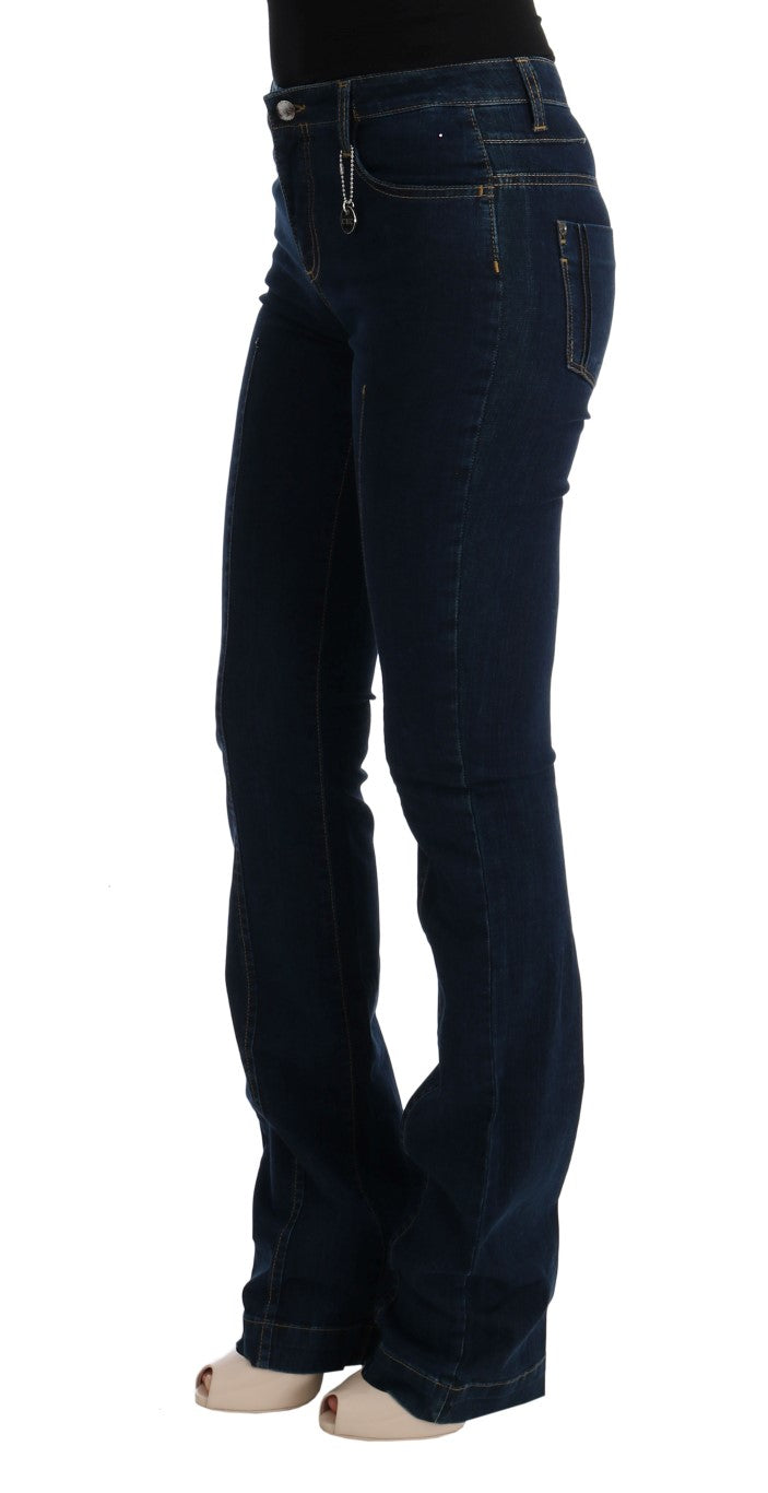 Jean évasé bootcut en coton bleu Costume National