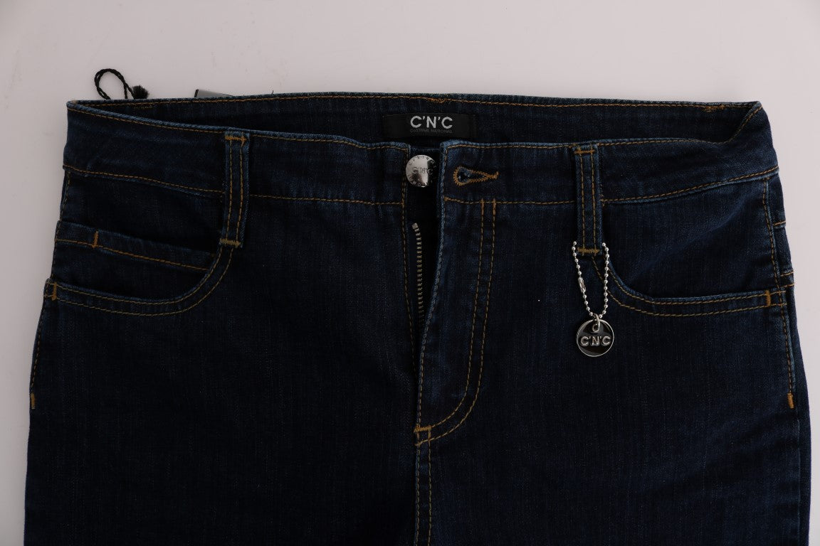 Jean évasé bootcut en coton bleu Costume National