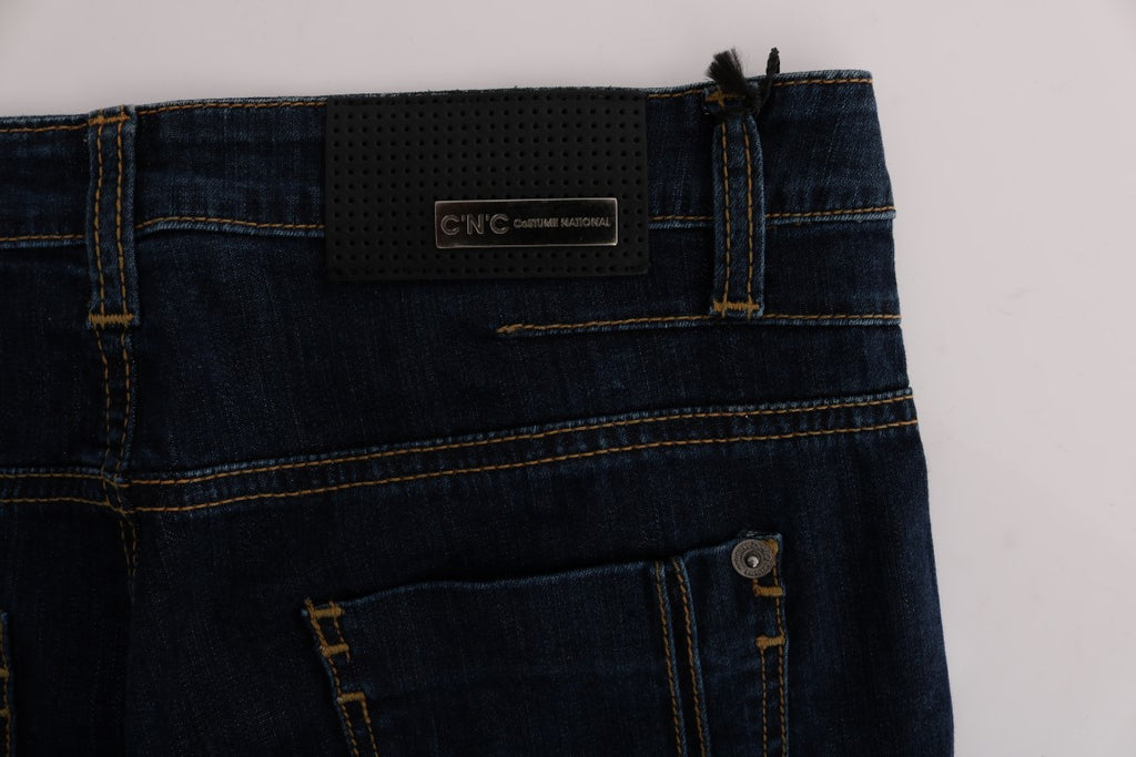 Jean évasé bootcut en coton bleu Costume National