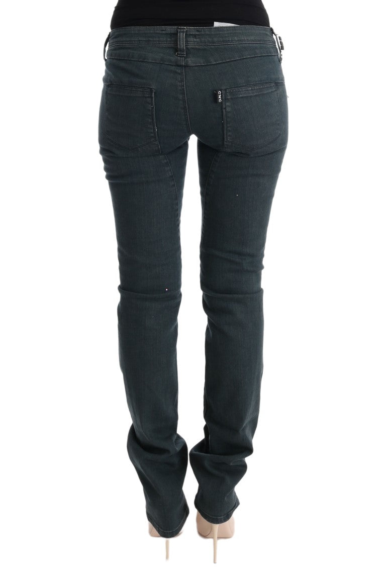 Jean super slim en coton gris Costume National
