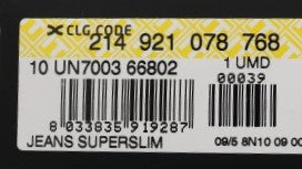 Jean super slim en coton gris Costume National