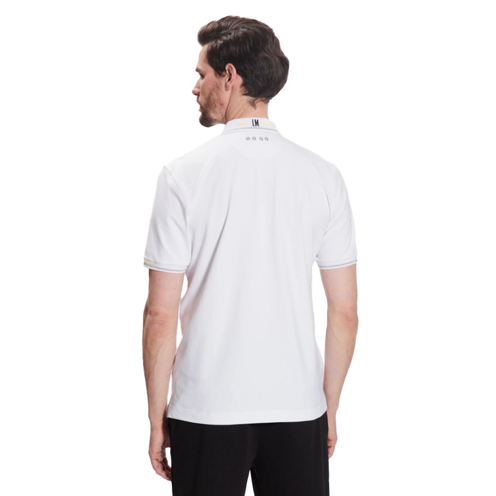 Polo élégant en coton mélangé La Martina avec accents pailletés