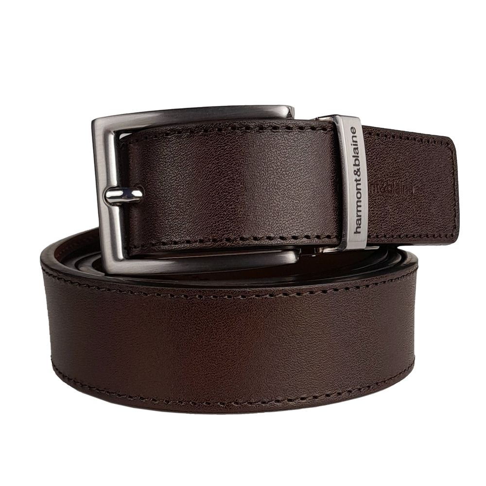 Ceinture homme Harmont &amp; Blaine en cuir de veau marron