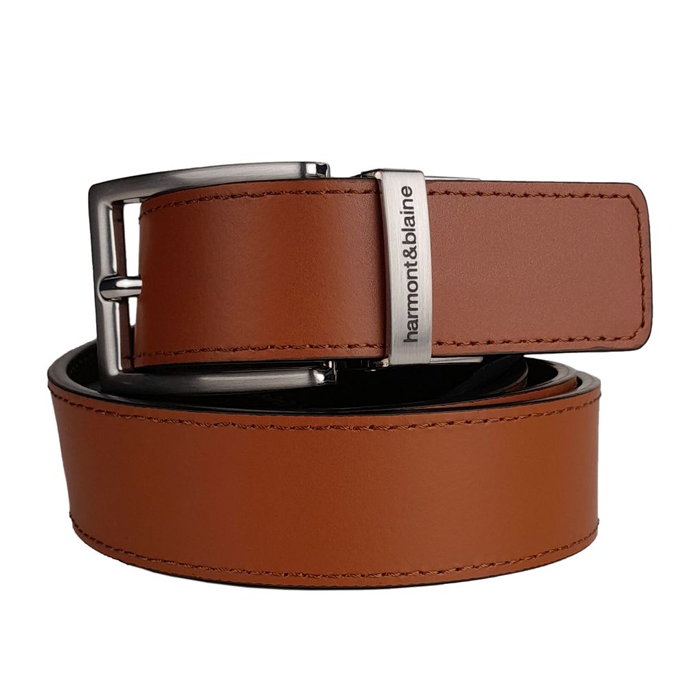 Ceinture homme Harmont &amp; Blaine en cuir de veau marron