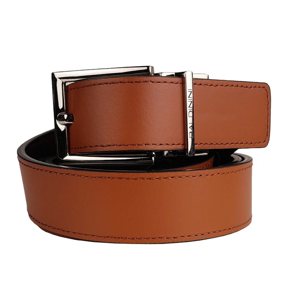 Ceinture homme Baldinini Trend en cuir de veau marron