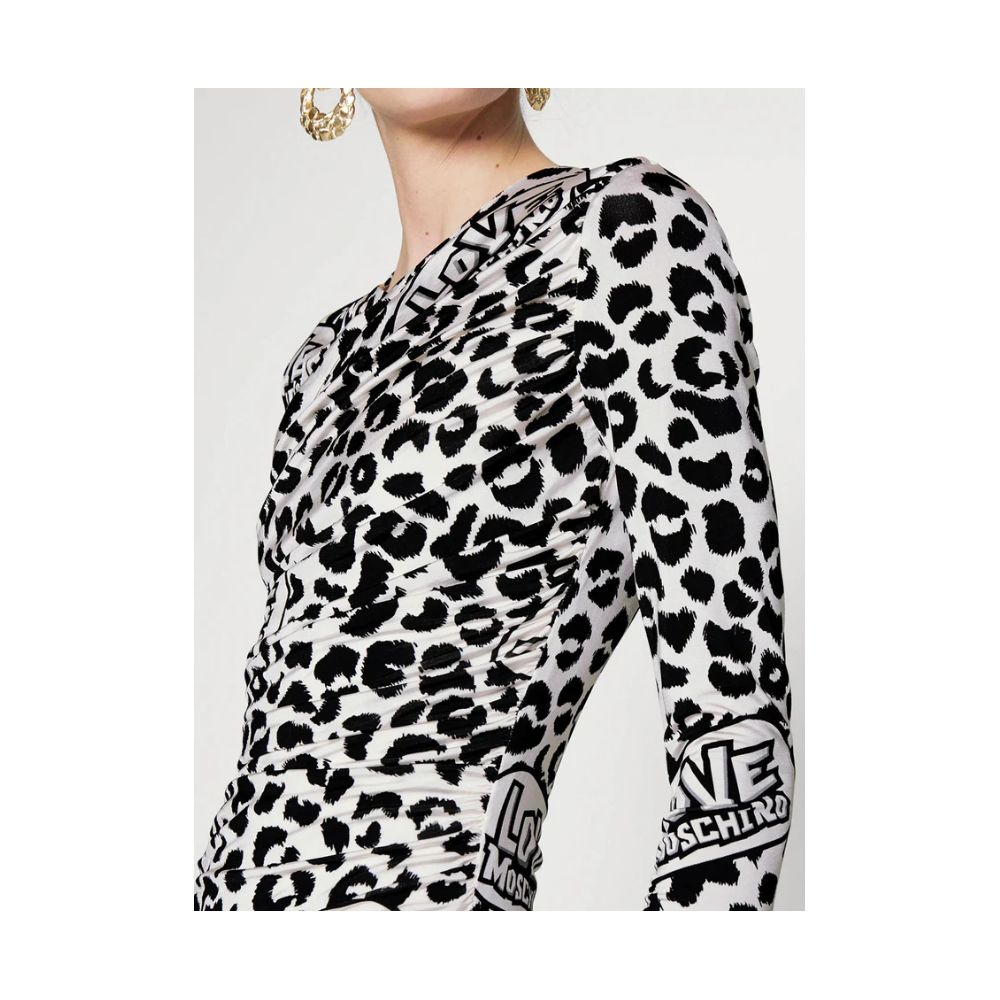 Robe en viscose blanche Love Moschino pour femme