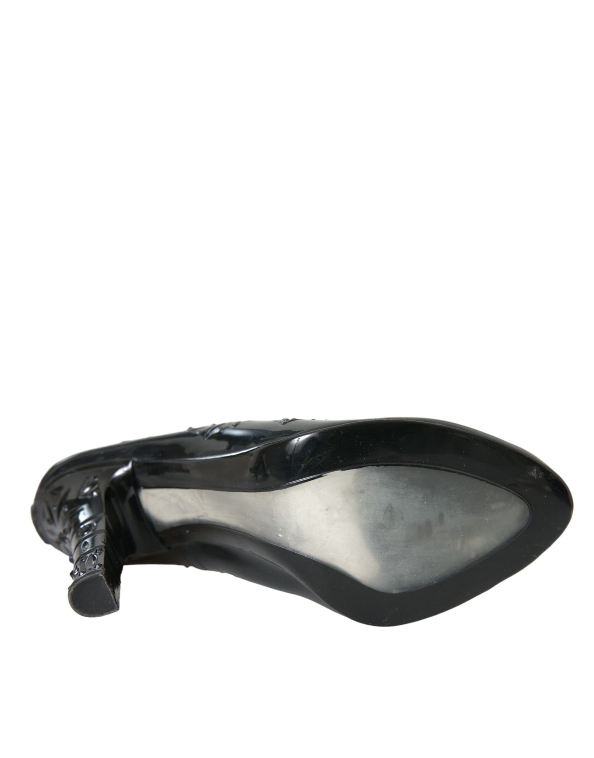 Escarpins à talons Dolce &amp; Gabbana en cristal noir CINDERELLA