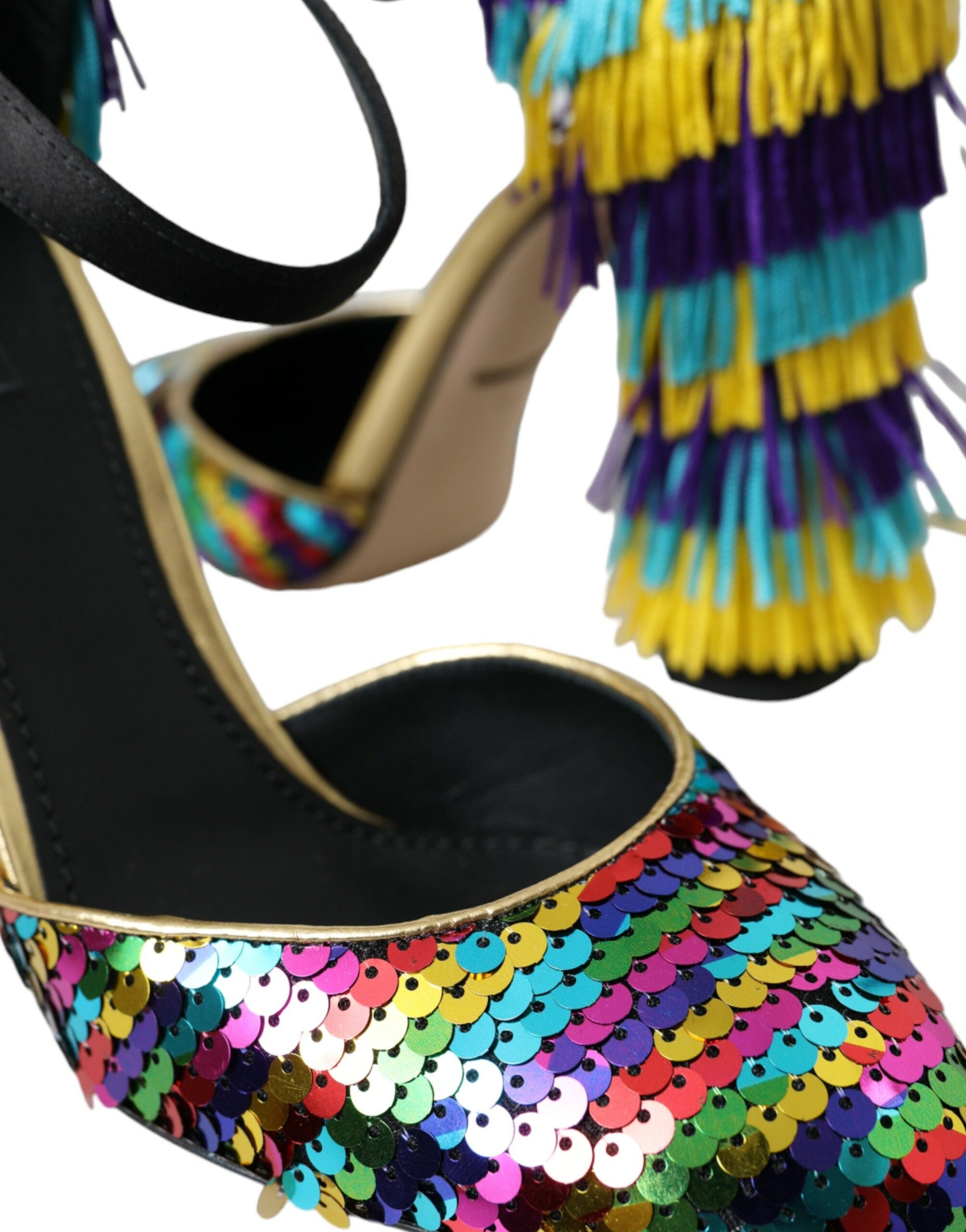 Chaussures Mary Jane Dolce &amp; Gabbana à paillettes multicolores et cristaux