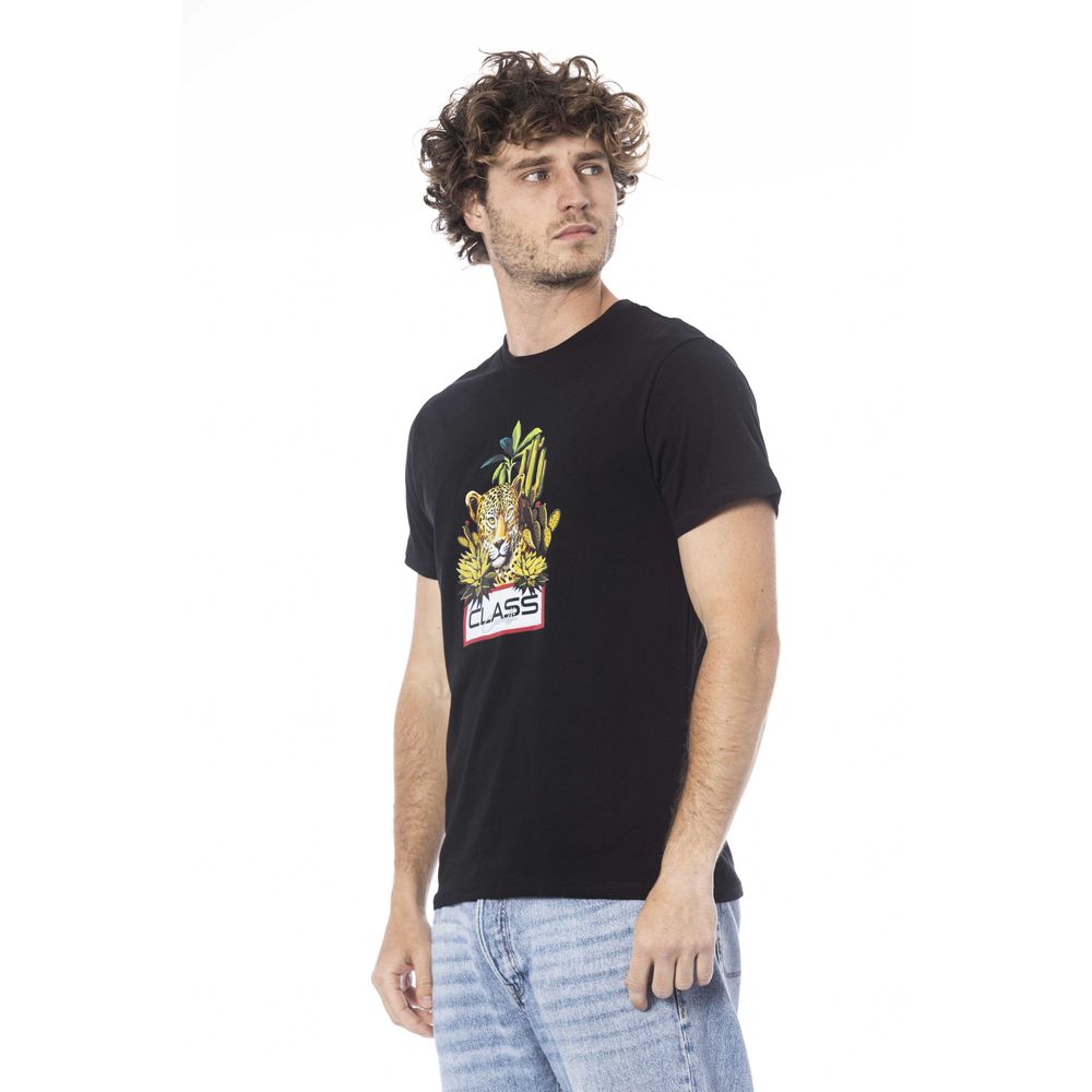 T-shirt Cavalli Class en coton noir pour homme