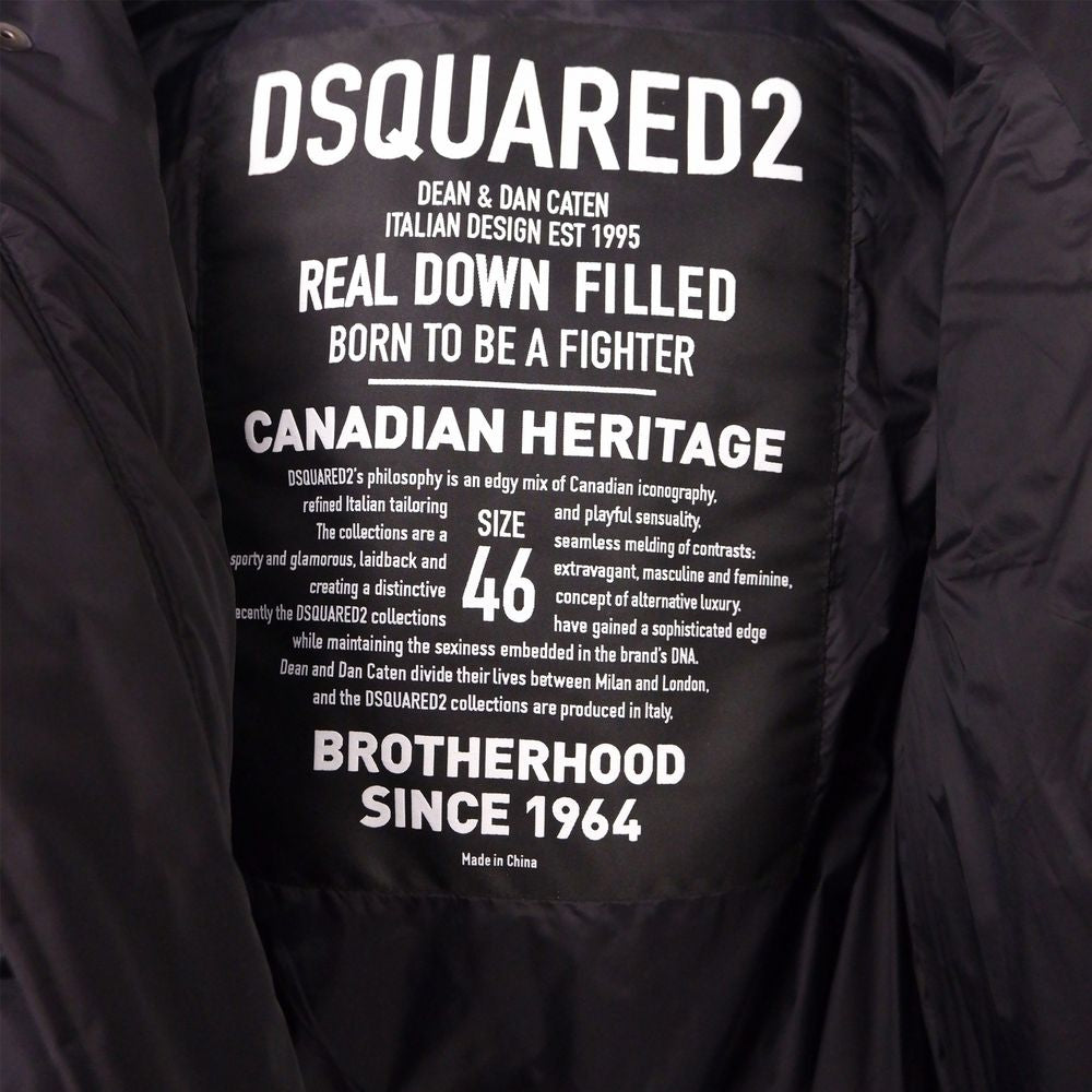 Veste en nylon noir Dsquared² pour homme